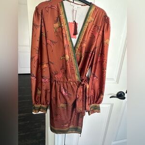 Chelsea & Violet Rust Horse Print Dress